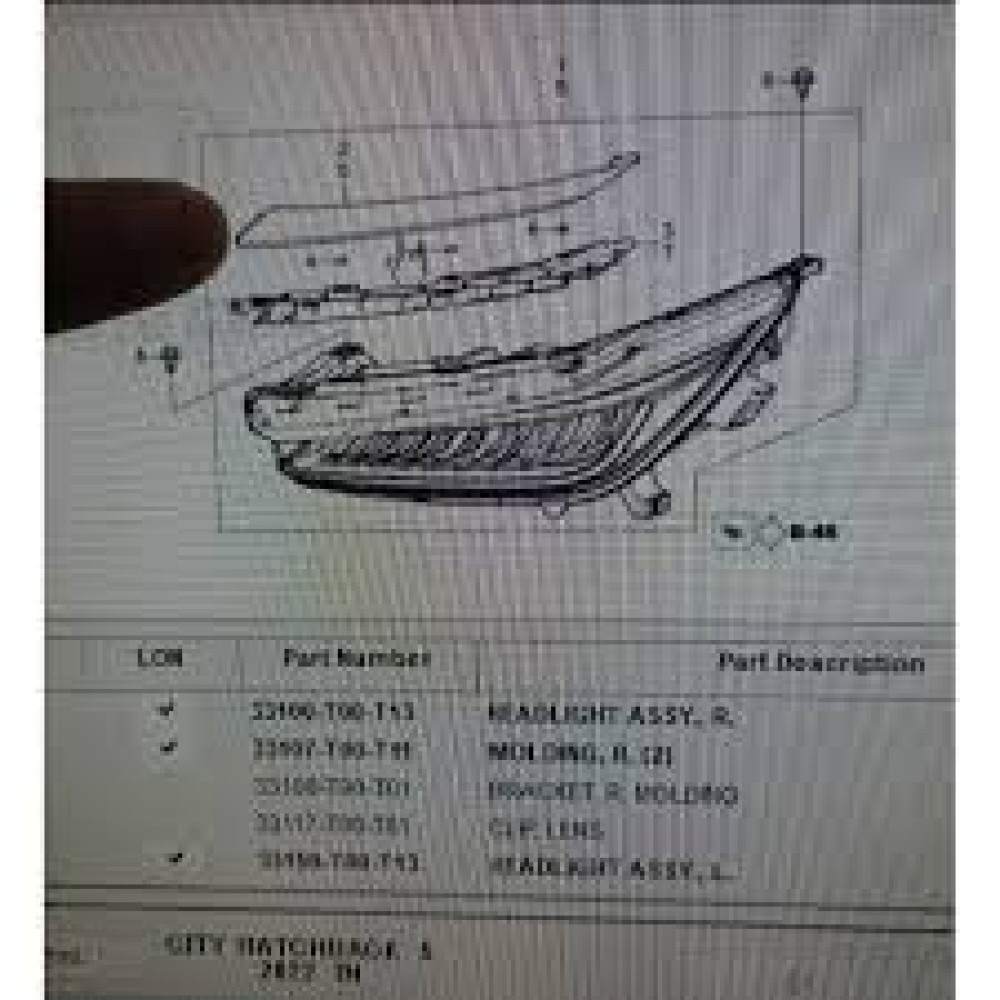FAR ÜST KAŞI SOL OEM 33157T00T11