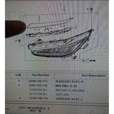 FAR ÜST KAŞI SOL OEM 33157T00T11 FAR ÜST KAŞI SOL OEM 33157T00T11