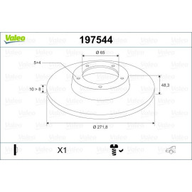 FREN DİSKİ ARKA TK. VALEO 197544