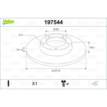 FREN DİSKİ ARKA TK. VALEO 197544 FREN DİSKİ ARKA TK. VALEO 197544