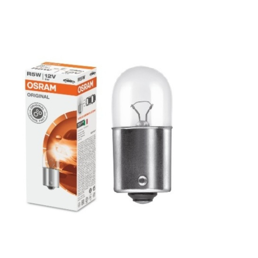 STANDART AMPUL- STOP/SİNYAL/PARK/GÖSTERGE AMPULÜ; 12V/R5W (5007) (DUY BA15S) (OSRAM) 005-0054
