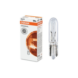 STANDART AMPUL- STOP/SİNYAL/PARK/GÖSTERGE AMPULÜ; 24V/1,2W (2741) (DUY W2X4,6D) (OSRAM) 005-0086