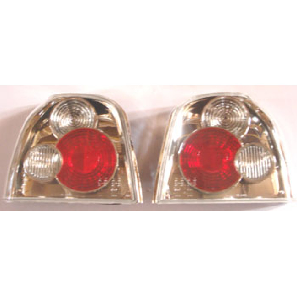 VOLKSWAGEN GOLF- 3- 92/98; MODİFİYE STOP LAMBASI SAĞ/SOL SET 2 PARÇA NİKELAJLI (TYC) 1007-1531