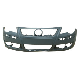 VOLKSWAGEN POLO- 5- 05/09; ÖN TAMPON SİYAH (SİS/BANT/PANJUR DELİKLİ (TEK FARLI TİP) (EUROBUMP) 1030-2001