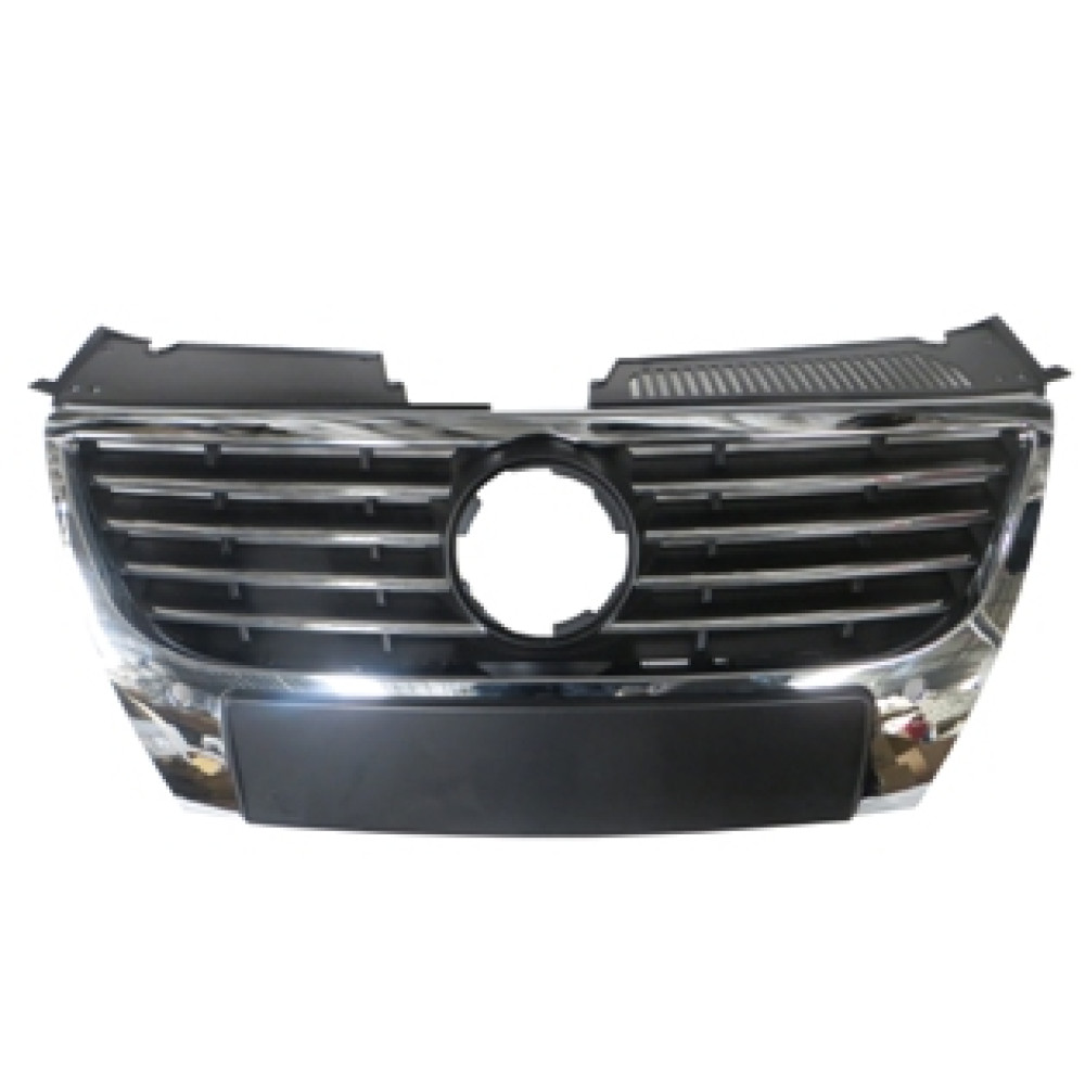 VOLKSWAGEN PASSAT- B6- 05/10; ÖN PANJUR SİYAH (NİKELAJ KAPLAMALI)(IZGARASI NİKELAJLI) SENSÖR DELİKLİ 1067-2341