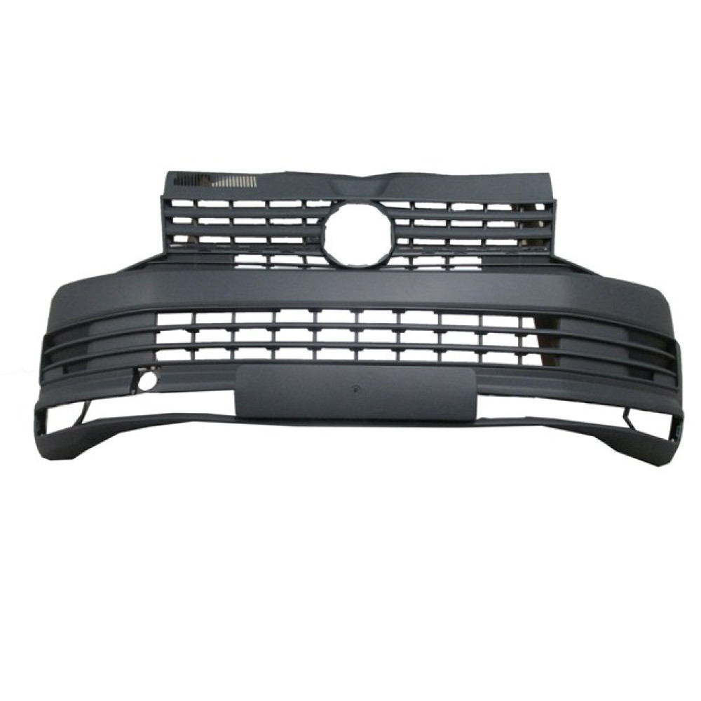 VOLKSWAGEN TRANSPORTER- T7- 15/19; ÖN TAMPON PÜTÜRLÜ SİYAH (KENDİNDEN PANJURLU/SENSÖR DELİKSİZ)İTALY 1159-2000