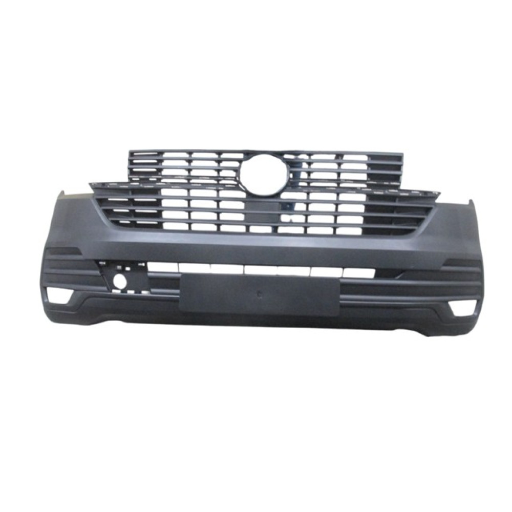 VOLKSWAGEN TRANSPORTER- T7.5- 19/24; ÖN TAMPON SİYAH PANJURLU/SENSÖR DELİKSİZ (PANELVAN)(TYG) 1160-2000