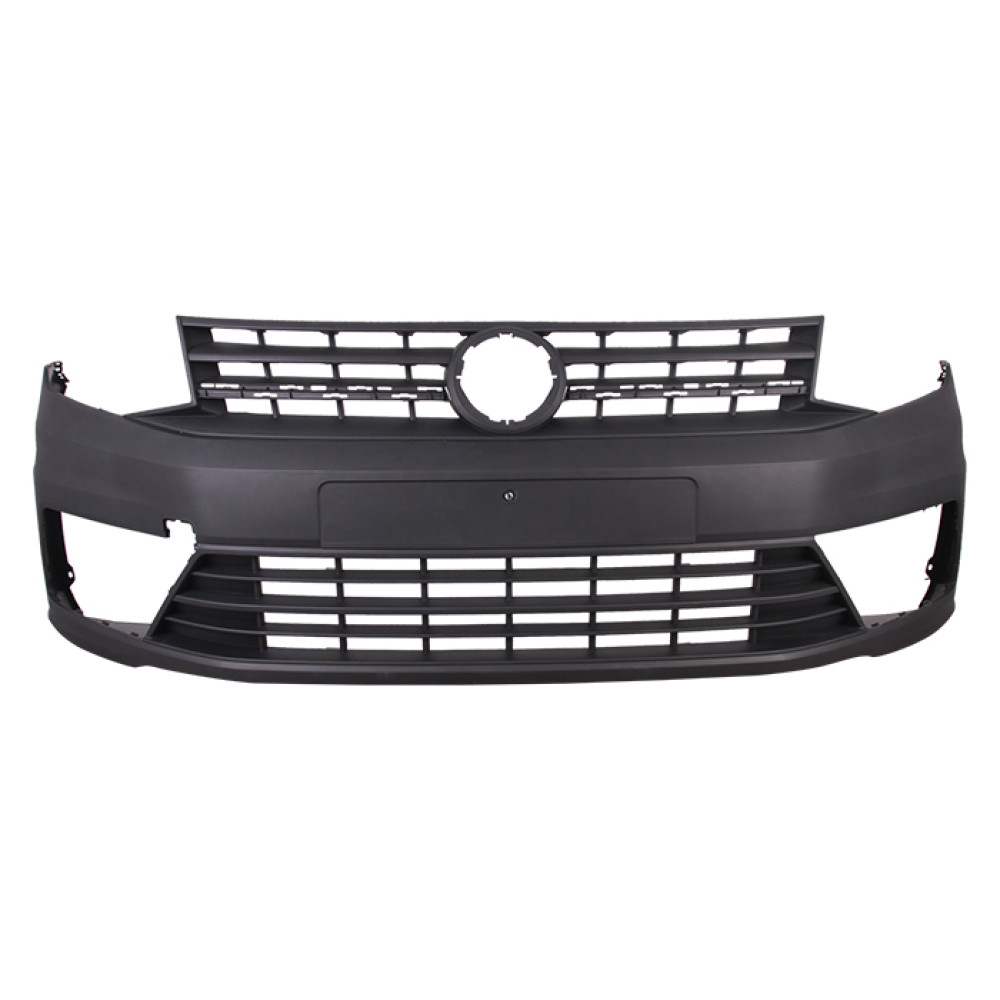 VOLKSWAGEN CADDY- 15/20; ÖN TAMPON SİYAH (PANJURLU/SİS DELİKLİ MAXI VAN) (EUROBUMP) 1193-2001