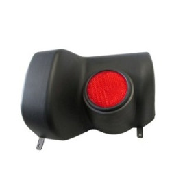 MITSUBISHI L200- PICK UP- 06/15; ARKA TAMPON UCU SAĞ REFLEKTÖRLÜ/SİYAH PÜTÜRSÜZ(PLASTİK) (EURO BODY) 140-2621
