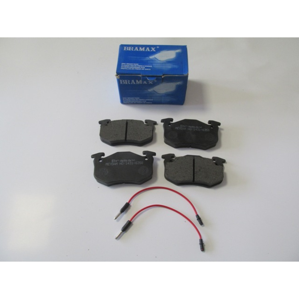 RENAULT TWINGO- 01/02; ÖN FREN BALATASI (2 KABLOLU)(DİSK)(105X54,7X15) (BRAMAX) 1433-6350A