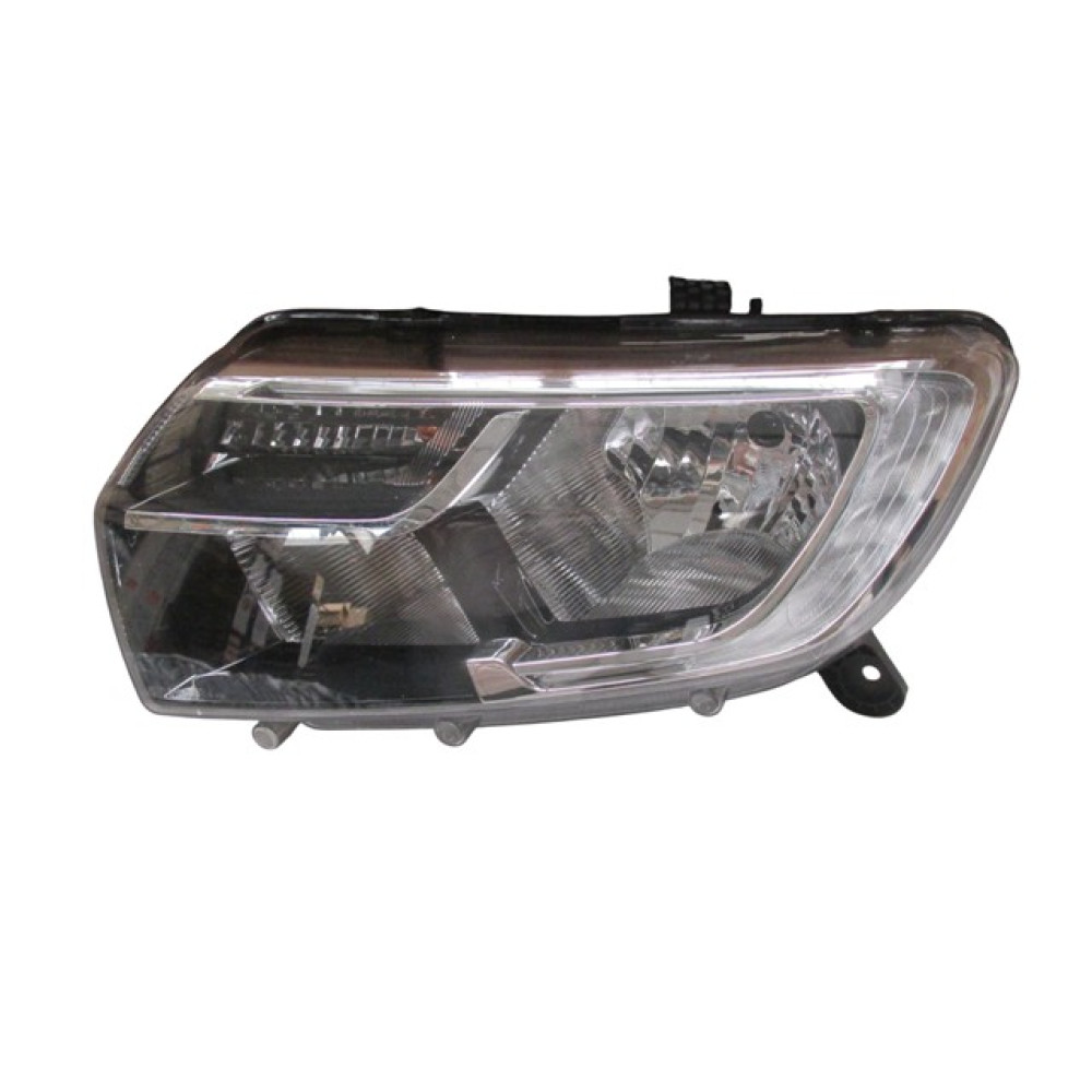 RENAULT SYMBOL- 17/21; FAR LAMBASI SOL MANUEL SİYAH LEDLİ (E MARKLI) 1434-1004