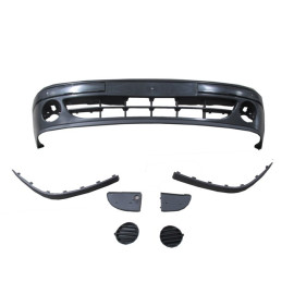 RENAULT MEGANE- 1- 99/02; ÖN TAMPON SİYAH (SİS DELİKLİ/SİS KAPAKLI/ŞOK EMİCİLİ/BANTLI) (EUROBUMP) 1442-2000