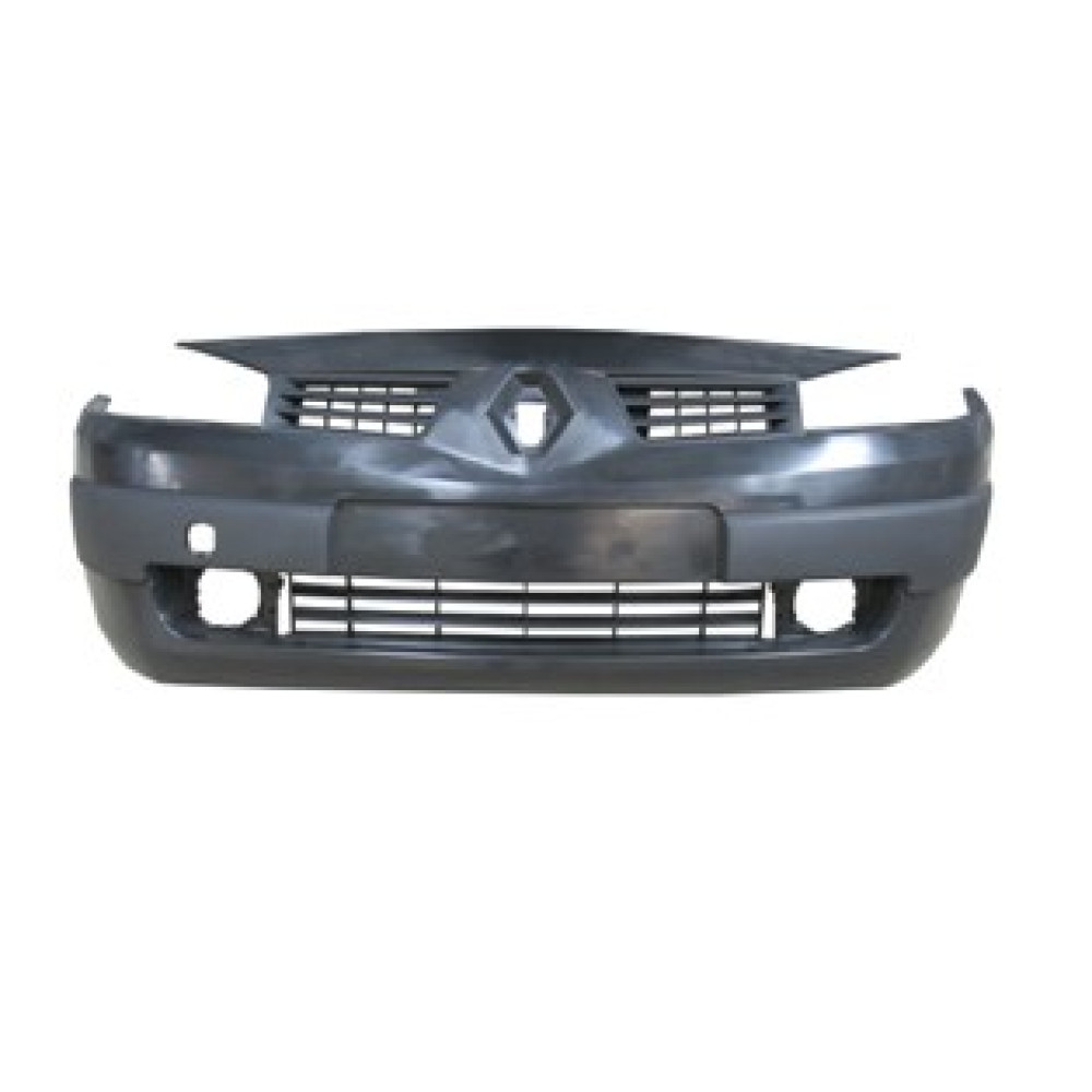 RENAULT MEGANE- 2- 03/06; ÖN TAMPON SİYAH(SİS DELİKLİ/PANJURLU/KÜÇÜK ARMALI KENDİNDEN BANTLI)(LM) 1444-2000