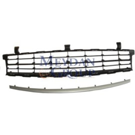 RENAULT SCENIC- 2- 07/09; ÖN TAMPON PANJURU ORTA SİYAH (DIŞ ÇITASI GÜMÜŞ GRİ) 2PARÇA (TW) 1445-2010A