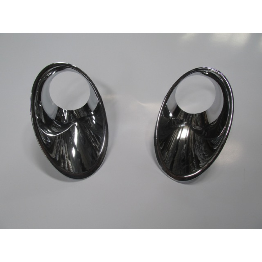 RENAULT MEGANE- 3- HB- 12/13; SİS LAMBA KAPAĞI ÇERÇEVE NİKELAJI SAĞ/SOL SET 2 PARÇA 1447-2060