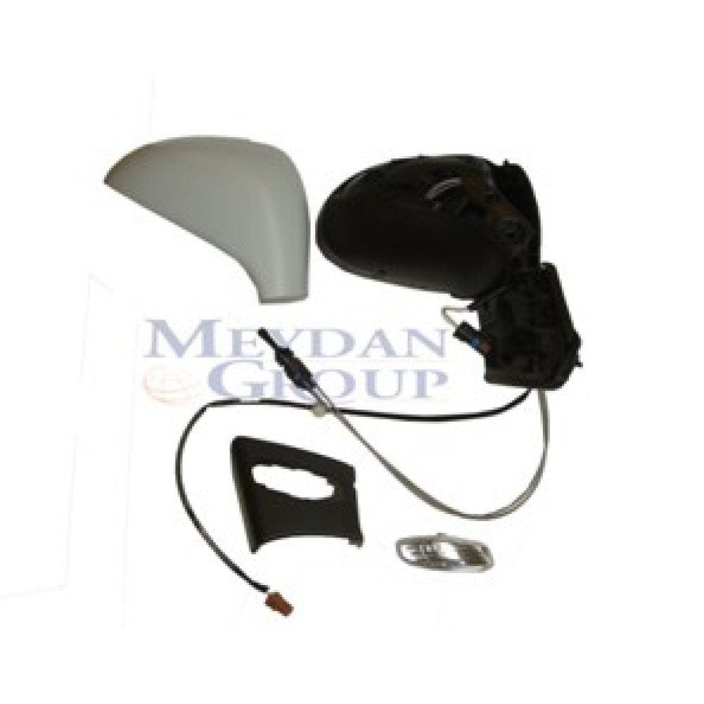 PEUGEOT 207- 06/12; KAPI AYNASI SAĞ MANUEL/SİNYALLİ/SENSÖRLÜ/GRİ KAPAKLI 4+2 FİŞLİ (FAMELLA) 1521-2991