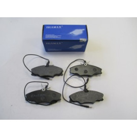 PEUGEOT 406- 95/04; ÖN FREN BALATASI (4 KABLOLU) (DİSK)(129,7X52,9X18,5)(BRAMAX) 1561-6350