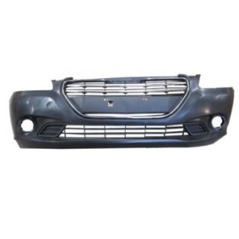 PEUGEOT 301- 13/16; ÖN TAMPON SİYAH (PANJURLU/SİS BRAKETLİ/NİKELAJ ÇITALI/ÇEKİ KAPAKLI)(TW) 1567-2001