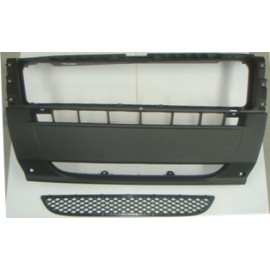 FIAT DUCATO- 07/14; ÖN TAMPON ORTA SİYAH (PANJURLU)(EUROBUMP) 1893-2001