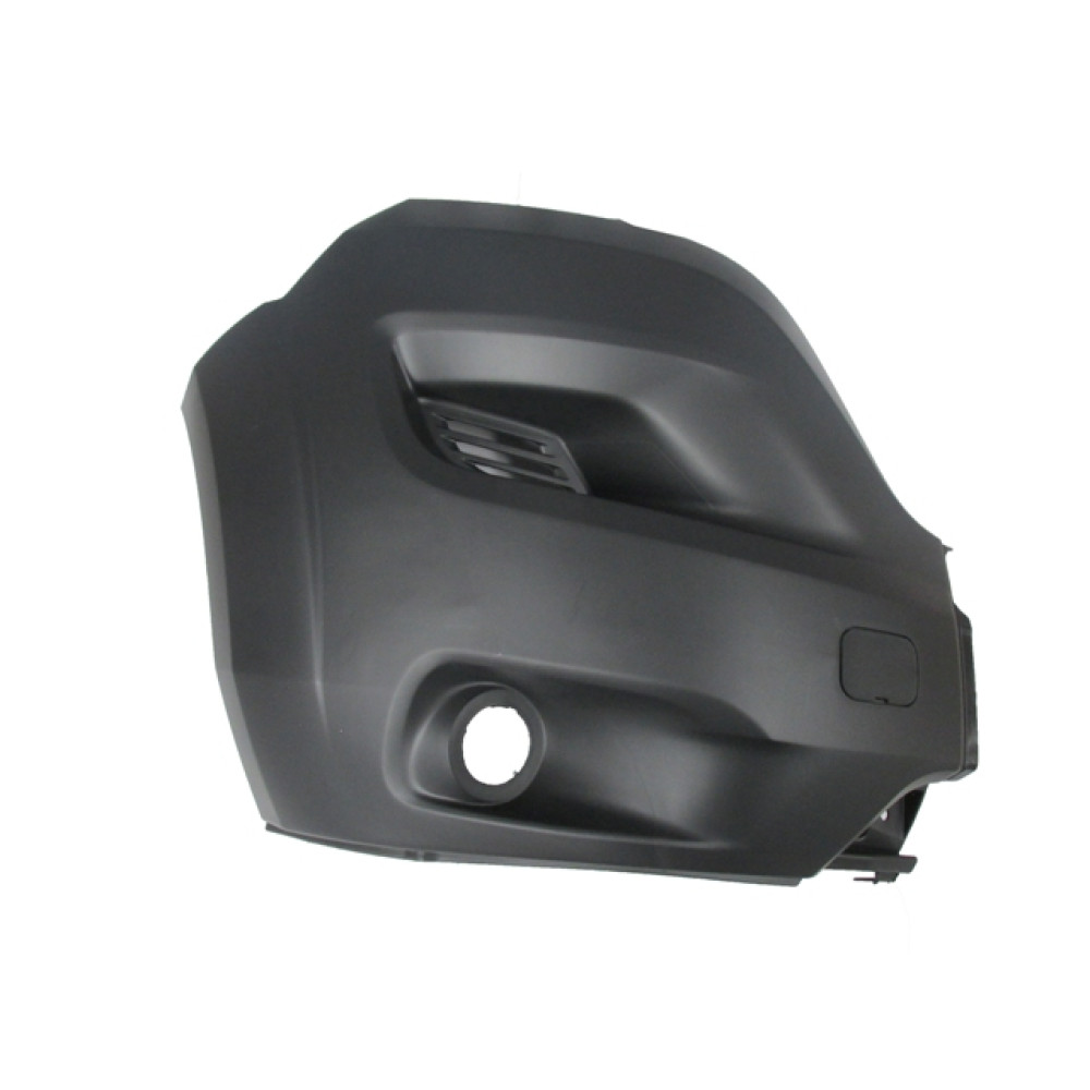 PEUGEOT BOXER- 14/24; ÖN TAMPON UCU SAĞ SİYAH (SİS DELİKLİ/ÇEKİ KAPAKLI)(DODİKSİZ ARAÇLAR İÇİN(EUROB 1595-2021A