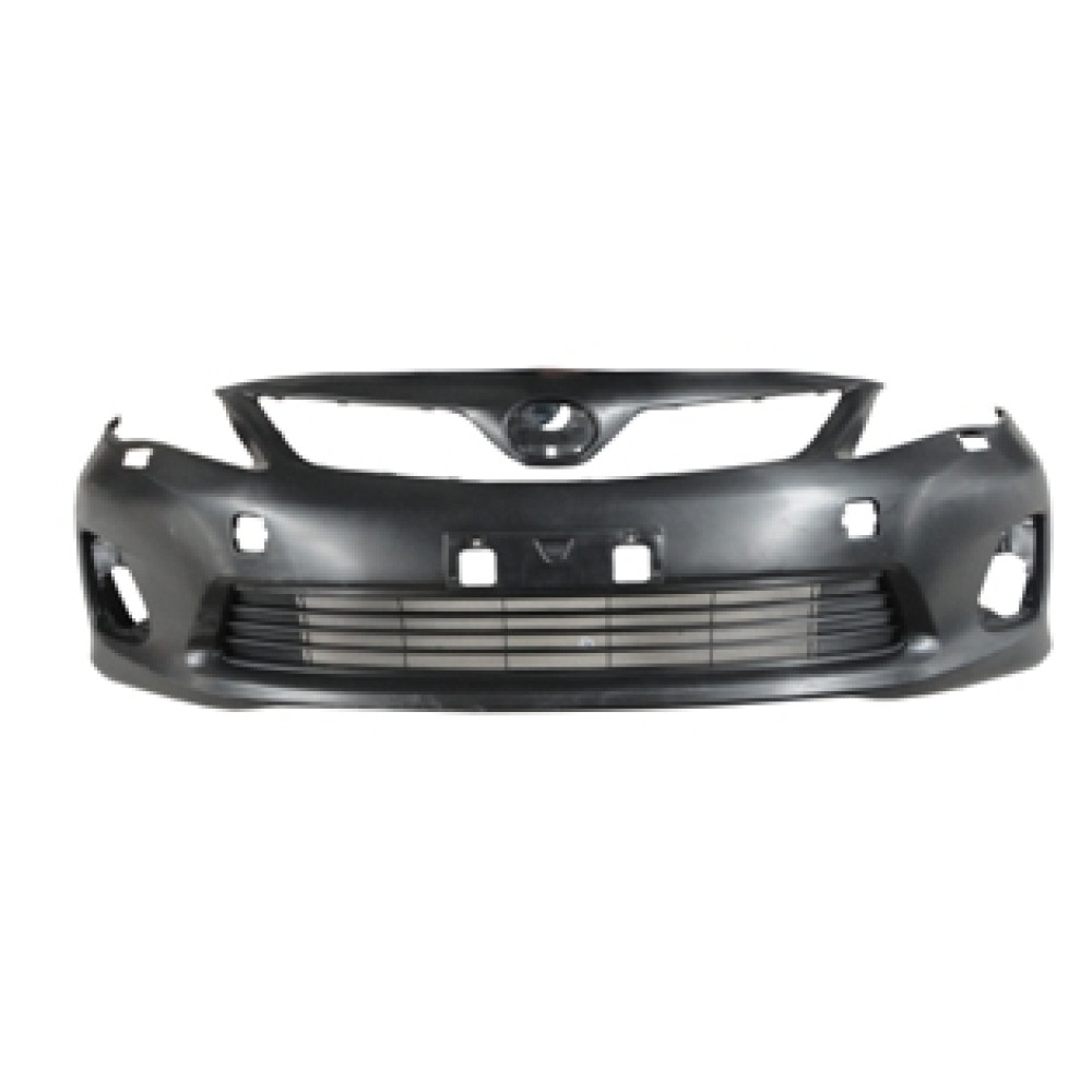 TOYOTA COROLLA- E150- 10/13; ÖN TAMPON SİYAH (IZGARALI/ÇEKİ/SİS/FAR YIKAMA DELİKLİ FPI) 200-2001