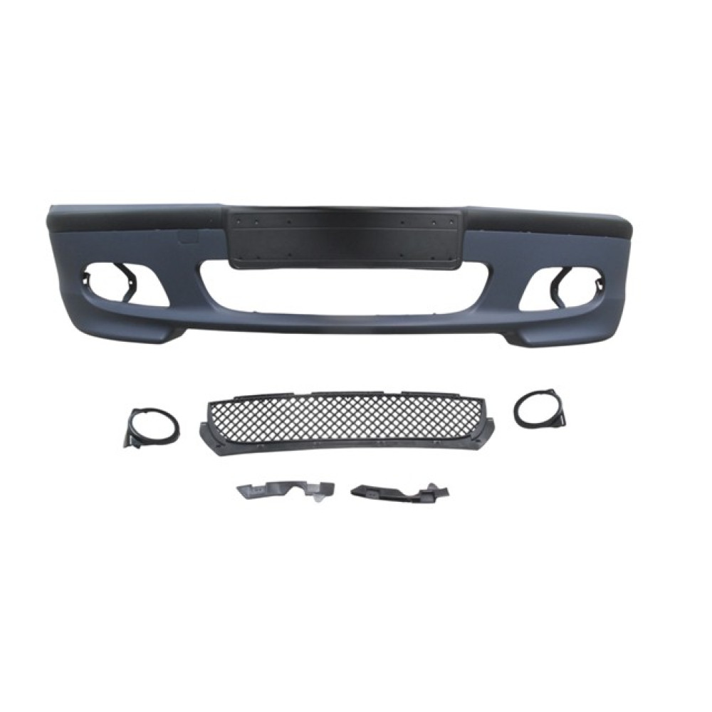 BMW 3 SERI- E46- SD- 98/05; ÖN TAMPON ASTARLI (SİS DELİKLİ/BANDLI/PANJURLU) (PLAKA PLASTİKLİ) M-TECH 2007-2002