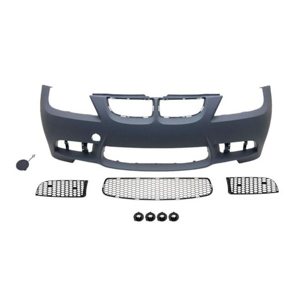 BMW 3 SERI- E90- 05/09; ÖN TAMPON ASTARLI(SİS D.SİZ KAPAK/IZGRALI/SEN.YUVALI/ÇEK.KAPAKLI)M3-STYLE/LC 2008-2001B