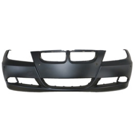 BMW 3 SERI- E90- 05/09; ÖN TAMPON SİYAH (SİS/SENSÖR DELİKLİ FAR YIKAMA DELİKSİZ) (TYG) 2008-2002