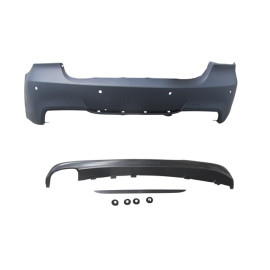 BMW 3 SERI- E90- 05/11; ARKA TAMPON ASTARLI (SENSÖR DELİKLİ/KARLIKLI/TEK EGZOSLU/ÇEK.KAPAKLI) M-TECH 2008-2603