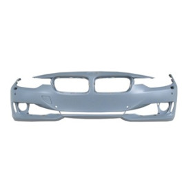 BMW 3 SERI- F30- 12/14; ÖN TAMPON KOYU GRİ (SENSÖR/FAR YIKAMA DELİKLİ TYG) 2009-2000