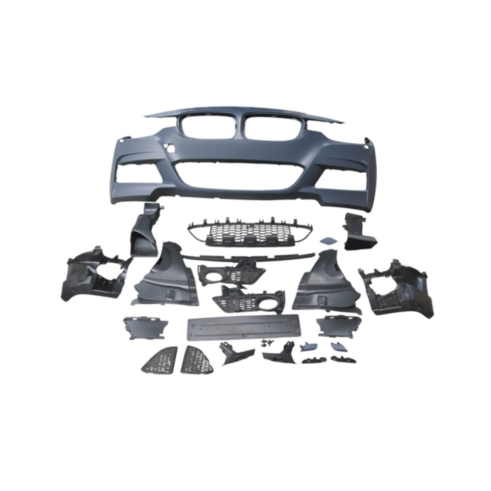 BMW 3 SERI- F30- 12/18; ÖN TAMPON KOMPLE (IZGARALI/PLAKA PLASTİKLİ) (F.YIK.LI) (M-TECH/LCI) 2009-2001A
