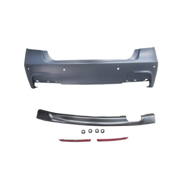 BMW 3 SERI- F30- 12/14; ARKA TAMPON ASTARLI (SENSÖR YUVALI/KARLIKLI/REFLEKTÖRLÜ) (M-TECH) 2009-2601A