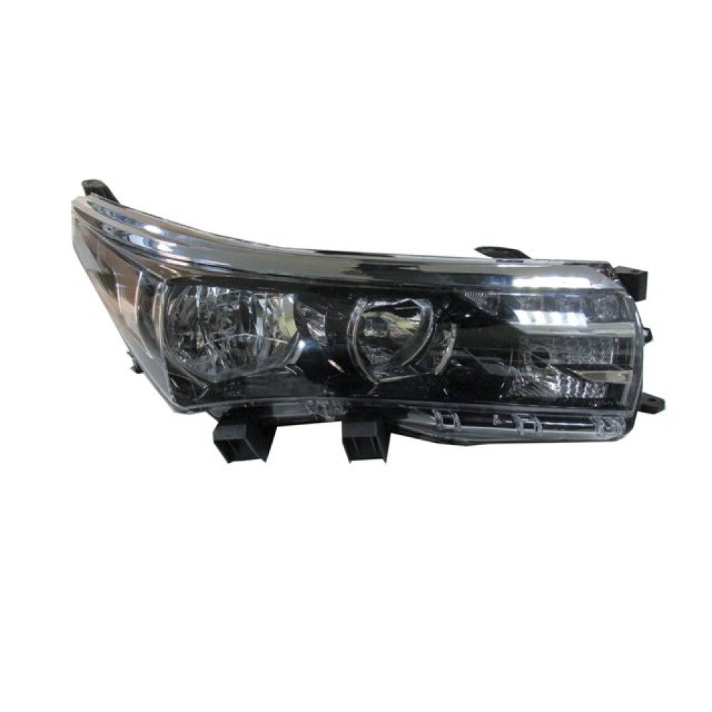 TOYOTA COROLLA- NDE180- 13/16; FAR LAMBASI SAĞ ELEKTRİKLİ/MOTORSUZ/LEDLİ/NİKELAJ ÇITALI (E MARKLI) 201-1001