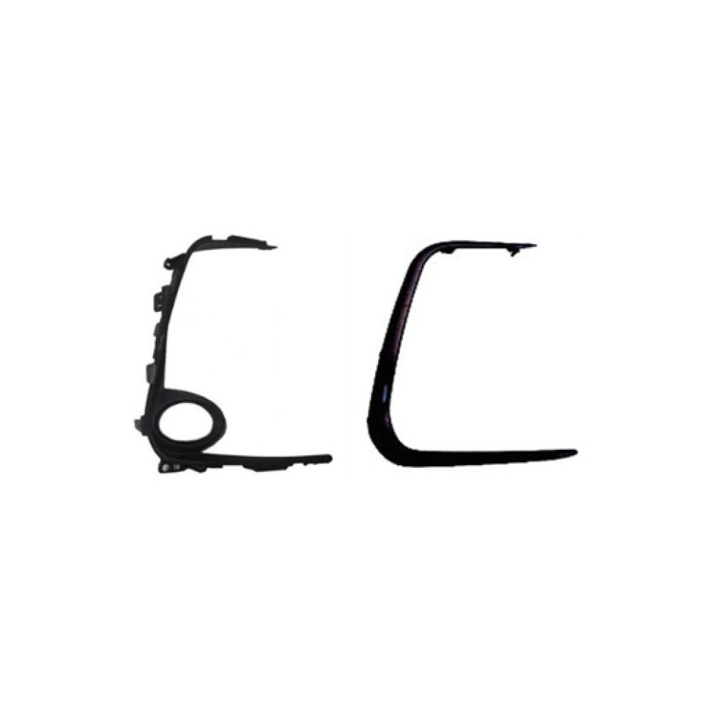 TOYOTA COROLLA- E210- 19/24; SİS LAMBA KAPAĞI SAĞ SİS DELİKLİ SİYAH İÇ DIŞ SET (2 PARÇA) 202-2063B