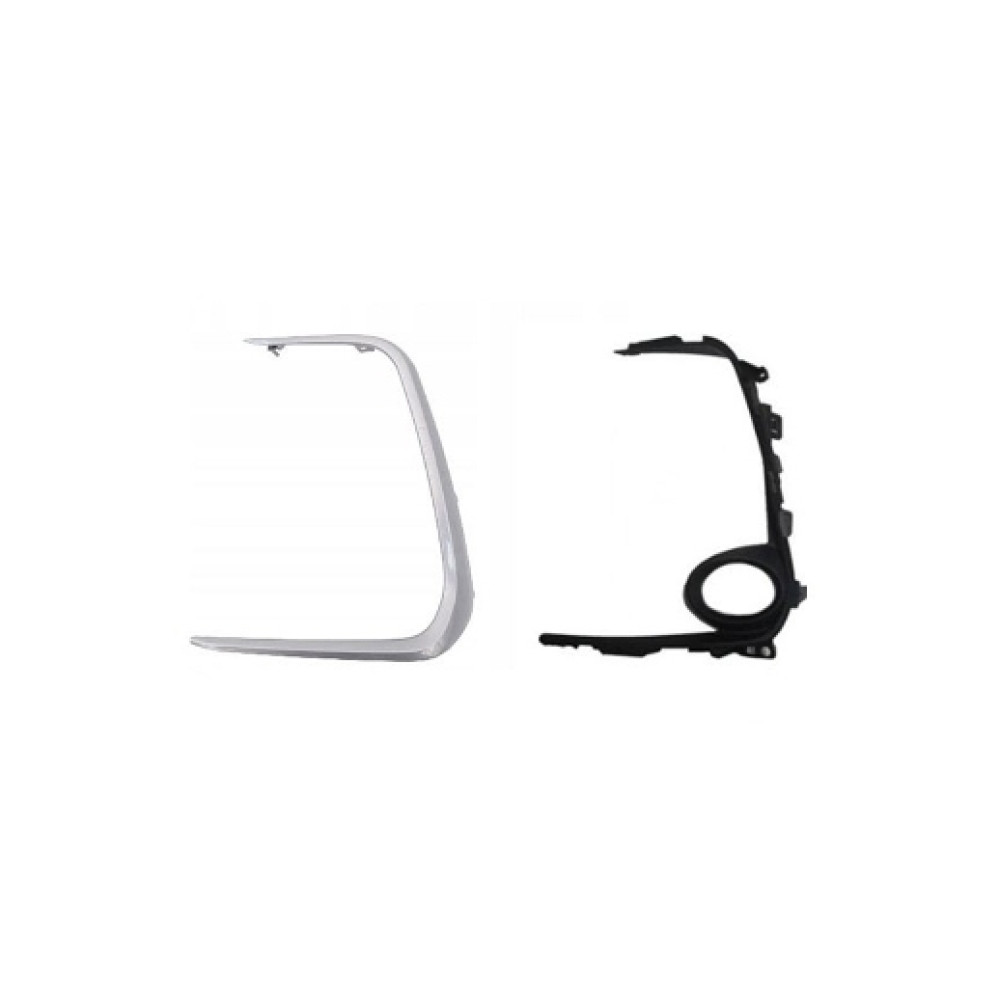 TOYOTA COROLLA- E210- 19/24; SİS LAMBA KAPAĞI SOL SİS DELİKLİ NİKELAJLI İÇ DIŞ SET (2 PARÇA) 202-2064A