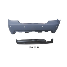 BMW 5 SERI- E60- 04/07; ARKA TAMPON (KARLIKLI/ASTARLI/ÇEKİ DEMİR KAPAKLI/SENSÖR DELİKLİ 24MM)M-TECH 2020-2604