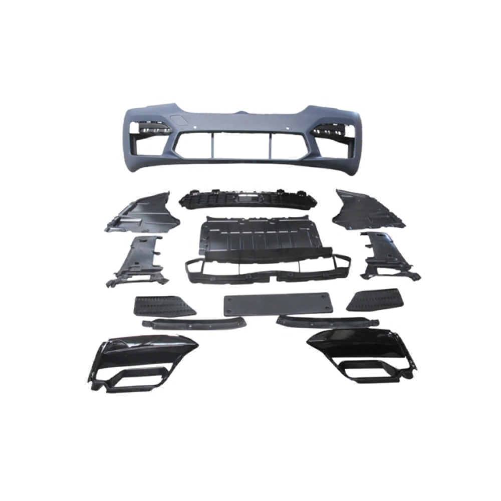 BMW 5 SERI- G30- 20/22; ÖN TAMPON GRİ (IZGARALI/SİS KAPAKLI/SENSÖR DELİKLİ) (F90/M5/LCI) 2023-2003