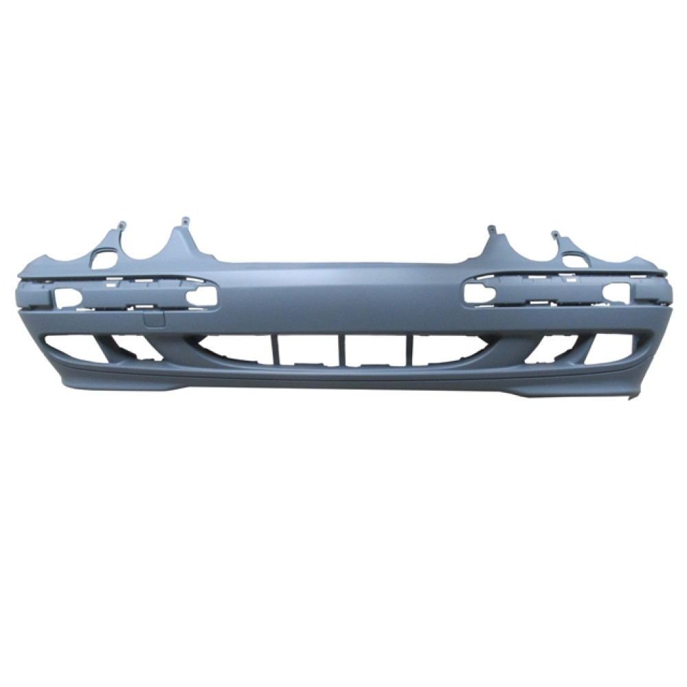 MERCEDES E CLASS- W210- 00/02; ÖN TAMPON KOYU GRİ (SİS/BAND DELİKLİ/FAR YIKAMA DELİKLİ) (TYG) 2151-2000
