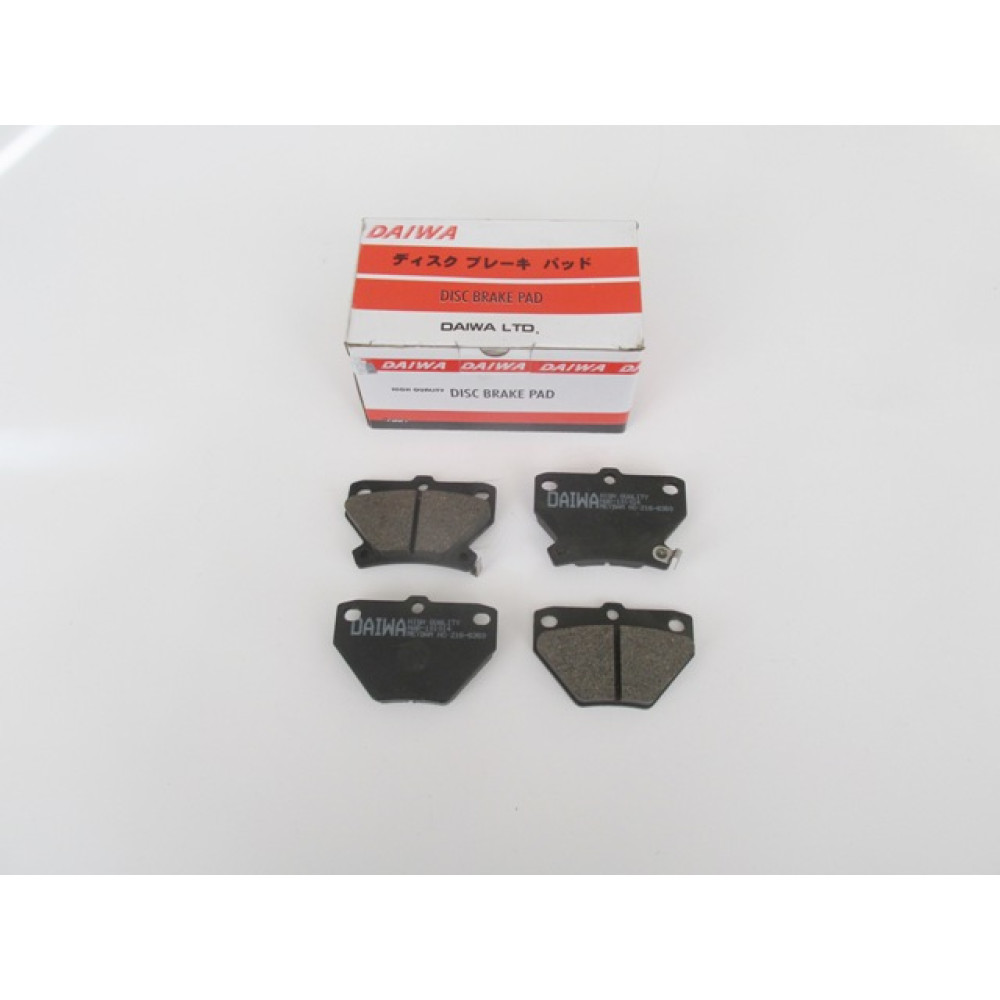 TOYOTA YARIS- 00/06; ARKA FREN BALATASI 1,0/1,3/1,5 (DİSK) (78,5X51,5X13,5) (DAIWA) 216-6360