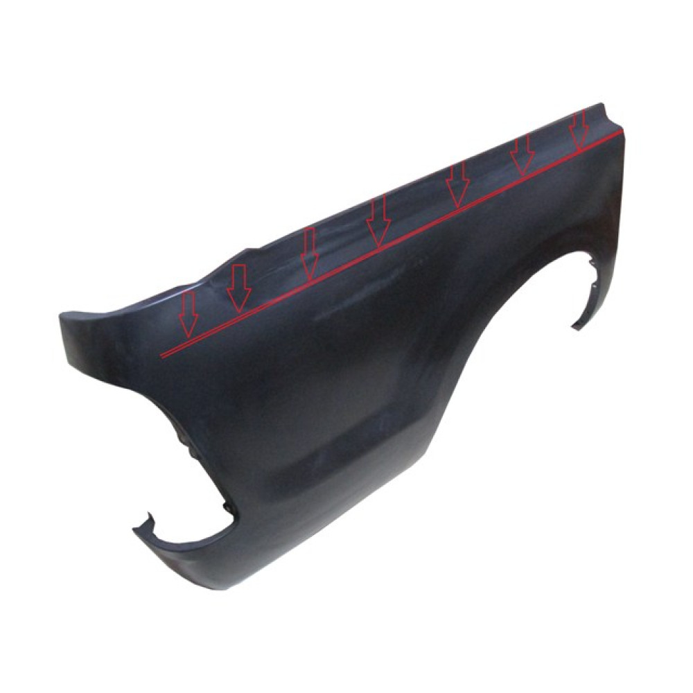 TOYOTA HILUX- PICK UP VIGO- 05/11; YARIM ARKA ÇAMURLUK SAĞ (ÜST KISMI KESİLİP TAKILABİLİR 228-2703