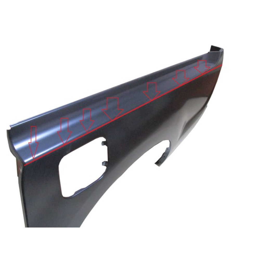 TOYOTA HILUX- PICK UP VIGO- 05/11; YARIM ARKA ÇAMURLUK SOL (ÜST KISMI KESİLİP TAKILABİLİR 228-2704