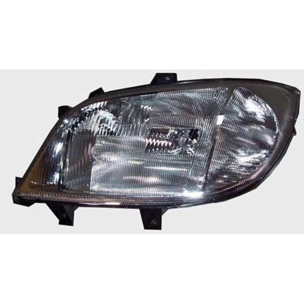 MERCEDES SPRINTER- 00/02; FAR LAMBASI SOL ELEKTRİKLİ/SİSLİ/ÇİZGİLİ CAM (H1/H1/H7)(TYC) 2302-1004