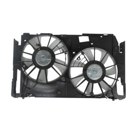 TOYOTA RAV4- 04/12; RADYATÖR VE KLİMA FAN DAVLUMBAZI KOMPLE ÇİFTLİ (5+7 KANAT) (MOTORLU) (ORİS) 244-4813