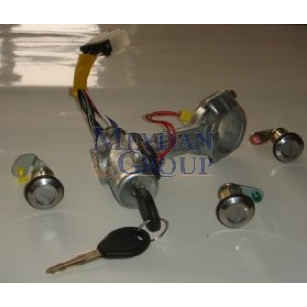 NISSAN SUNNY- N14- 94/96; KONTAK KİLİT SETİ (3LÜ) (KONTAK/KAPI/BAGAJ) (5KAPI) 254-1907A