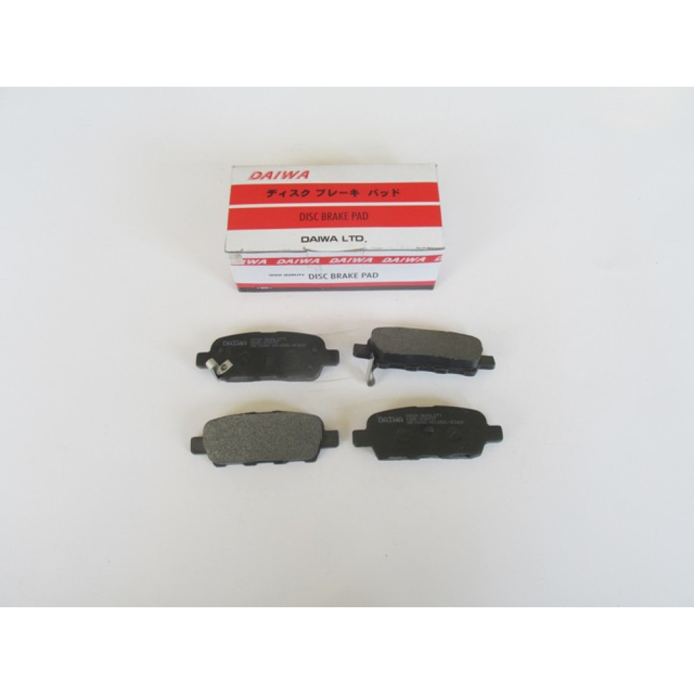 NISSAN X TRAIL- 02/07; ARKA FREN BALATASI 2,0/2,2/2,5 (DİSK) (105.5X38X14) (DAIWA) 275-6360