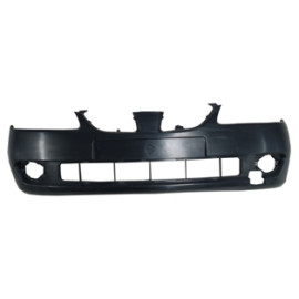 NISSAN ALMERA- N16- SD/HB- 04/06; ÖN TAMPON SİYAH (ASTARLI/SİS DELİKLİ/BANTSIZ TİP) (TYG) 264-2001