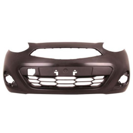 NISSAN MICRA- K13- 13/18; ÖN TAMPON SİYAH (SİS DELİKLİ)(TÜV)(LM) 282-2000