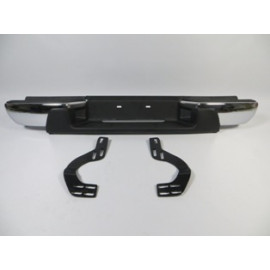 NISSAN SKYSTAR- PICK UP- D22- 97/02; ARKA TAMPON (NİKELAJLI(ÜSTÜ PLASTİKLİ)(BAĞLANTI AYAKLARI İLE) 301-2602