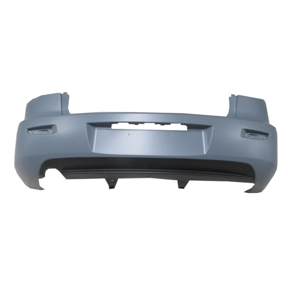 MAZDA 3- SD- 03/06; ARKA TAMPON GRİ (KARLIKLI/PLAKA/REFLEKTÖR DELİKLİ) (TYG) 351-2600