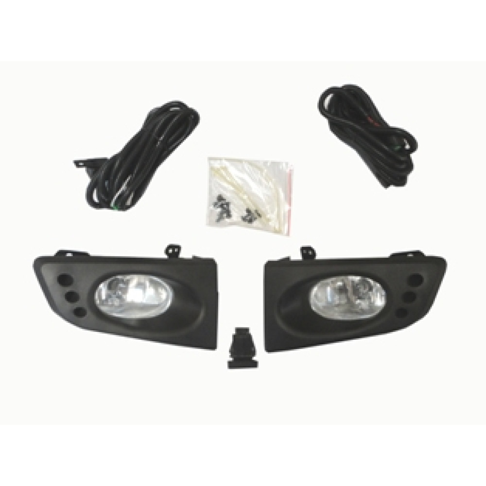 HONDA JAZZ- 09/11; SİS LAMBASI OVAL TİP SAĞ/SOL SET 2 PARÇA (TESİSAT/ÇERÇEVE/DÜĞMESİ İLE)FAMELLA 432-1009A